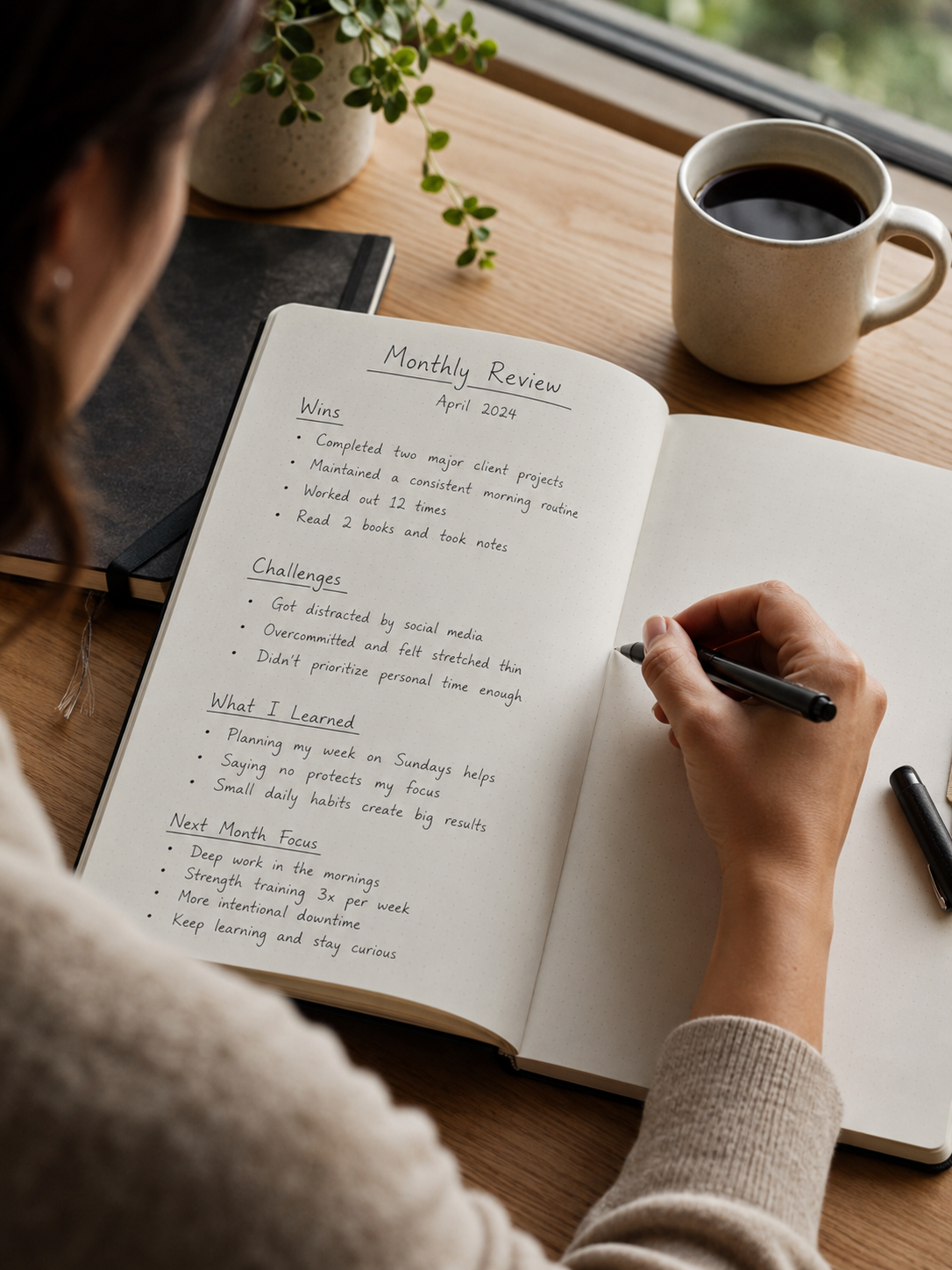 Create my monthly review